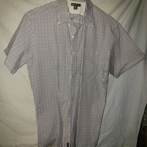 Eddie Bauer Men's TL Blue/White Checkered Shirt